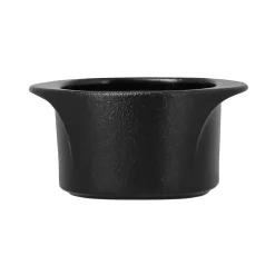 RAK Ravier carré noir porcelaine vitrifiée 10 cm Staged
