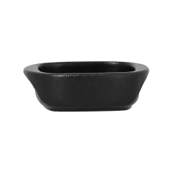 Ravier carré noir porcelaine vitrifiée 7 cm Staged - RAK Discount