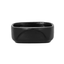 Ravier carré noir porcelaine vitrifiée 7 cm Staged - RAK Discount