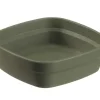 SAINT ROMAIN Ravier carré vert fibre végétale 11 cm Liliroc Discount