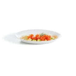 ARCOROC Ravier ovale blanc verre opal 22 cm Trianon Discount