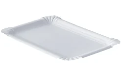 Ravier rectangulaire blanc carton 13x20 cm (250 pièces) - Aucune Best