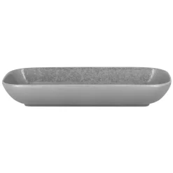 Ravier rectangulaire gris porcelaine vitrifiée 22 cm Shale - RAK Clearance