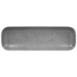 RAK Ravier rectangulaire gris porcelaine vitrifiée 33 cm Shale New