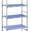 Rayonnage aluminium anodisé 119,2 cm x 175 cm 150 kg 4 étagères - TOURNUS Best