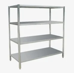 PROINOX Rayonnage inox 140 cm x 180 cm 80 kg 4 étagères