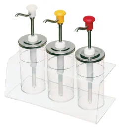 Récipient pour bar à sauce transparent plexiglas - Aucune New