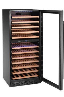 HENDI Refroidisseur vin 2 zones 92 bout. froid positif 124 bouteille(s) 12 niveaux Discount