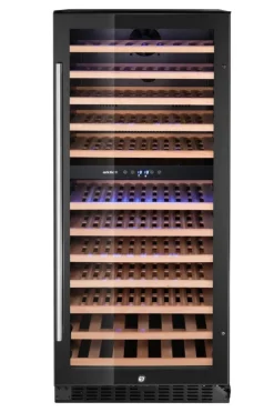 HENDI Refroidisseur vin 2 zones 92 bout. froid positif 124 bouteille(s) 12 niveaux Discount