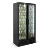 PROINOX Réfrigérateur de bar haut 2 portes noir 458 L 10 grilles Discount