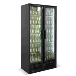 PROINOX Réfrigérateur de bar haut 2 portes noir 458 L 10 grilles Discount