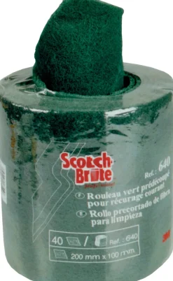3M Rouleau abrasif prédécoupé vert 4 m x 20 cm Scotch Brite Hot
