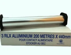 Rouleau film aluminium gris 200 m x 45 cm - Aucune Best