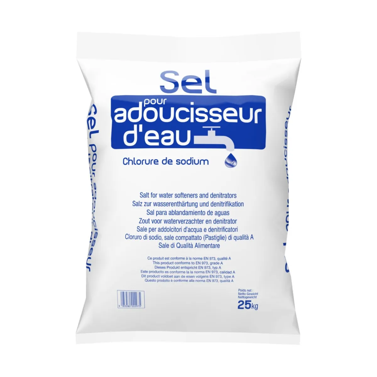 Aucune Sac de 25kg pastilles sel régénérant Sale