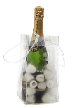 Sac pour bouteille transparent 11x11x25,5 cm - ICE BAG Hot
