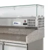 HENDI Saladette pizza 380l + vitrine 40l 380 L 3 étagères