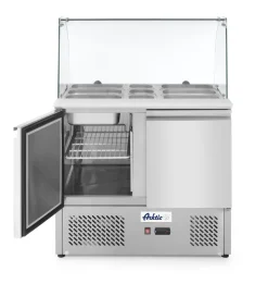 Saladette 2p 300l avec vitrine 300 L 2 compartiments - HENDI Outlet