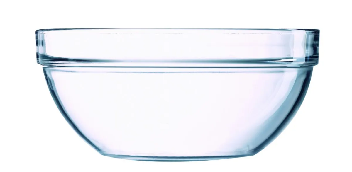 LUMINARC Saladier avec couvercle rond transparent verre trempé Ø 23 cm Caps New