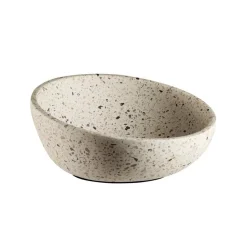 Saladier béton blanc 22x25x10,5 cm 1,1 L Terrazzo - APS Sale