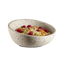 Saladier béton blanc 22x25x10,5 cm 1,1 L Terrazzo - APS Sale