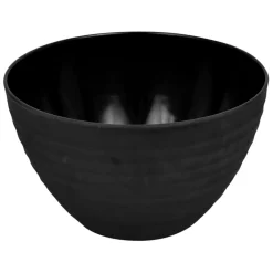 DALEBROOK Saladier carré noir mélamine 25 cm Ripple