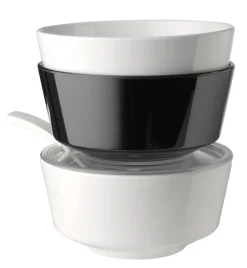APS Saladier mélamine blanc Ø 20 cm 10 cm 2 L Float Outlet