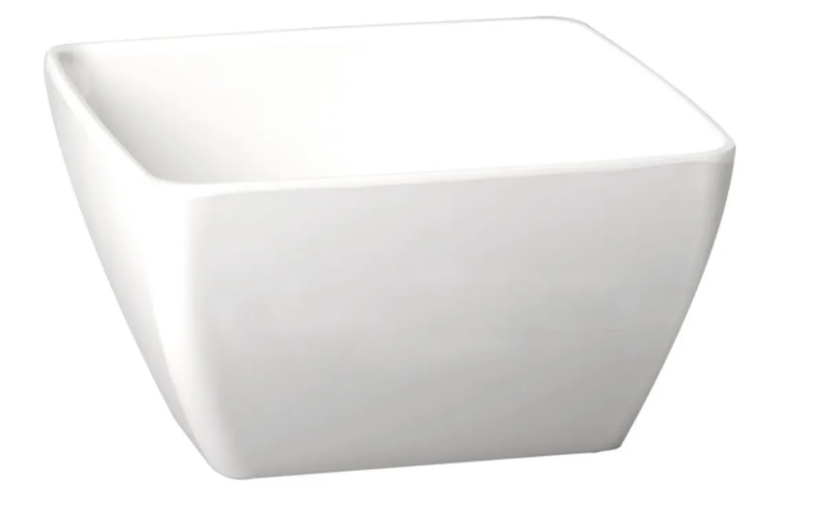 APS Saladier mélamine blanc 25x25x12 cm 3,8 L Pure