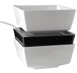 Saladier mélamine noir Ø 19,5 cm 9,5 cm 1,5 L Float - APS