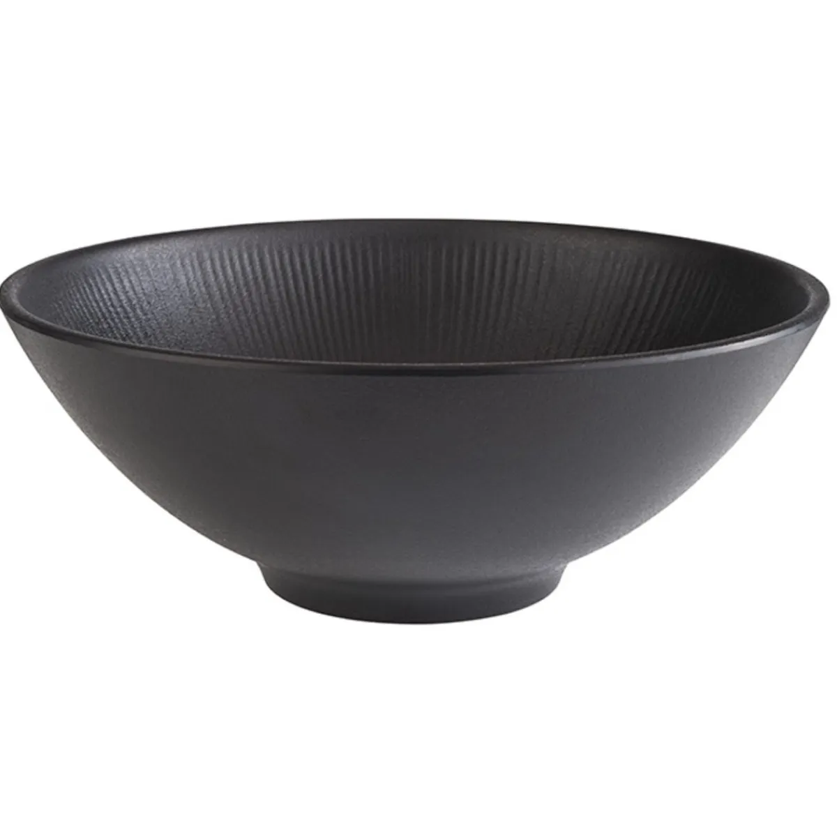 Saladier mélamine noir Ø 24 cm 9 cm 1,7 L Nero - APS Outlet