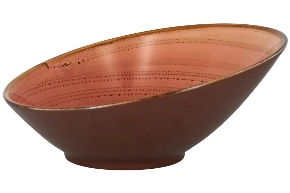 Saladier orange porcelaine vitrifiée Ø 29 cm Twirl - RAK Outlet
