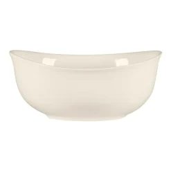 Saladier ovale blanc porcelaine bone china 18 cm Bravura - RAK Sale