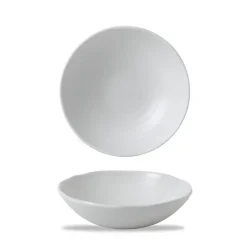 Saladier ovale blanc porcelaine vitrifiée 19,9 cm White - DUDSON New
