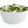 PLATEX Saladier rond blanc mélamine Ø 26 cm Wave Online