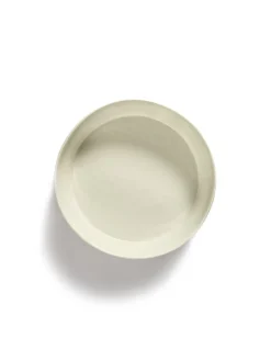 SERAX Saladier rond blanc swirl - stripes rouge grès émaillé Ø 28,5 cm Feast By Ottolenghi Outlet