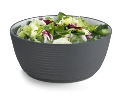 Saladier rond gris mélamine Ø 26 cm Wave - PLATEX Outlet