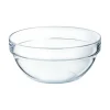 Saladier rond transparent verre trempé Ø 17 cm Empilable - ARCOROC Clearance