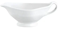 PILLIVUYT Saucière blanc porcelaine culinaire 20,5 cm Plisse New