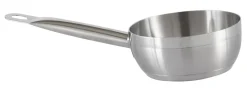 Sauteuse conique inox Ø 16 cm 6 cm 1,2 L Qualiplus - PRO.COOKER New