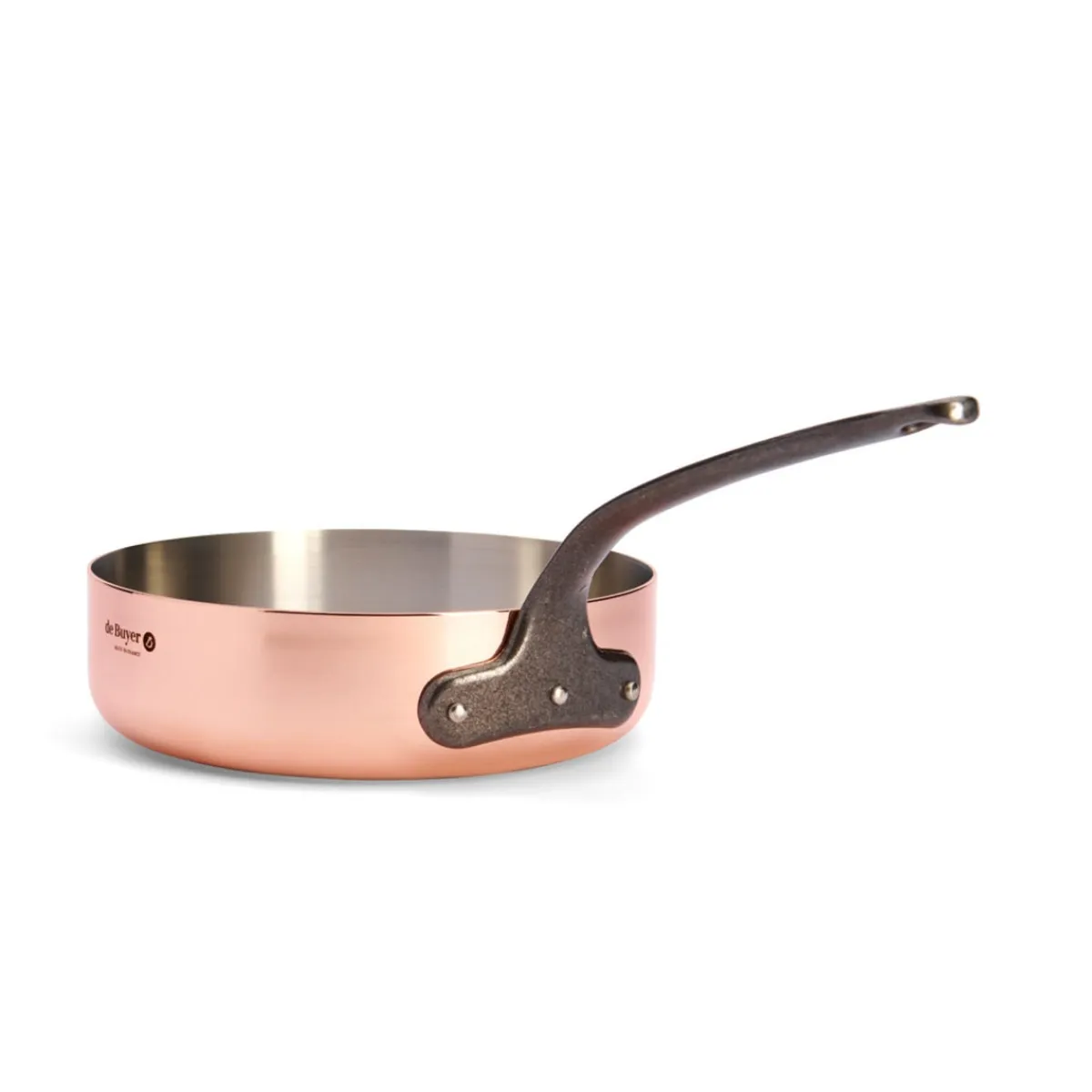 DE BUYER Sauteuse droite cuivre inox Ø 24 cm 6,6 cm 3 L Prima Matera Online
