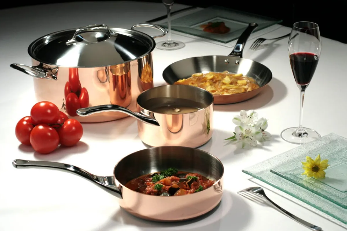 DE BUYER Sauteuse droite cuivre inox Ø 24 cm 7,5 cm 3 L Prima Matera Best