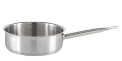 Sauteuse droite inox Ø 24 cm 8 cm 3,6 L Qualiplus - PRO.COOKER Discount