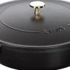 Sauteuse fonte d'acier Ø 28 cm 12,6 cm 3,7 L Chistera - STAUB Outlet