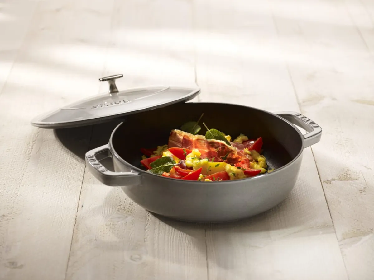 Sauteuse fonte d'acier Ø 24 cm 11,6 cm 2,4 L Chistera - STAUB Clearance