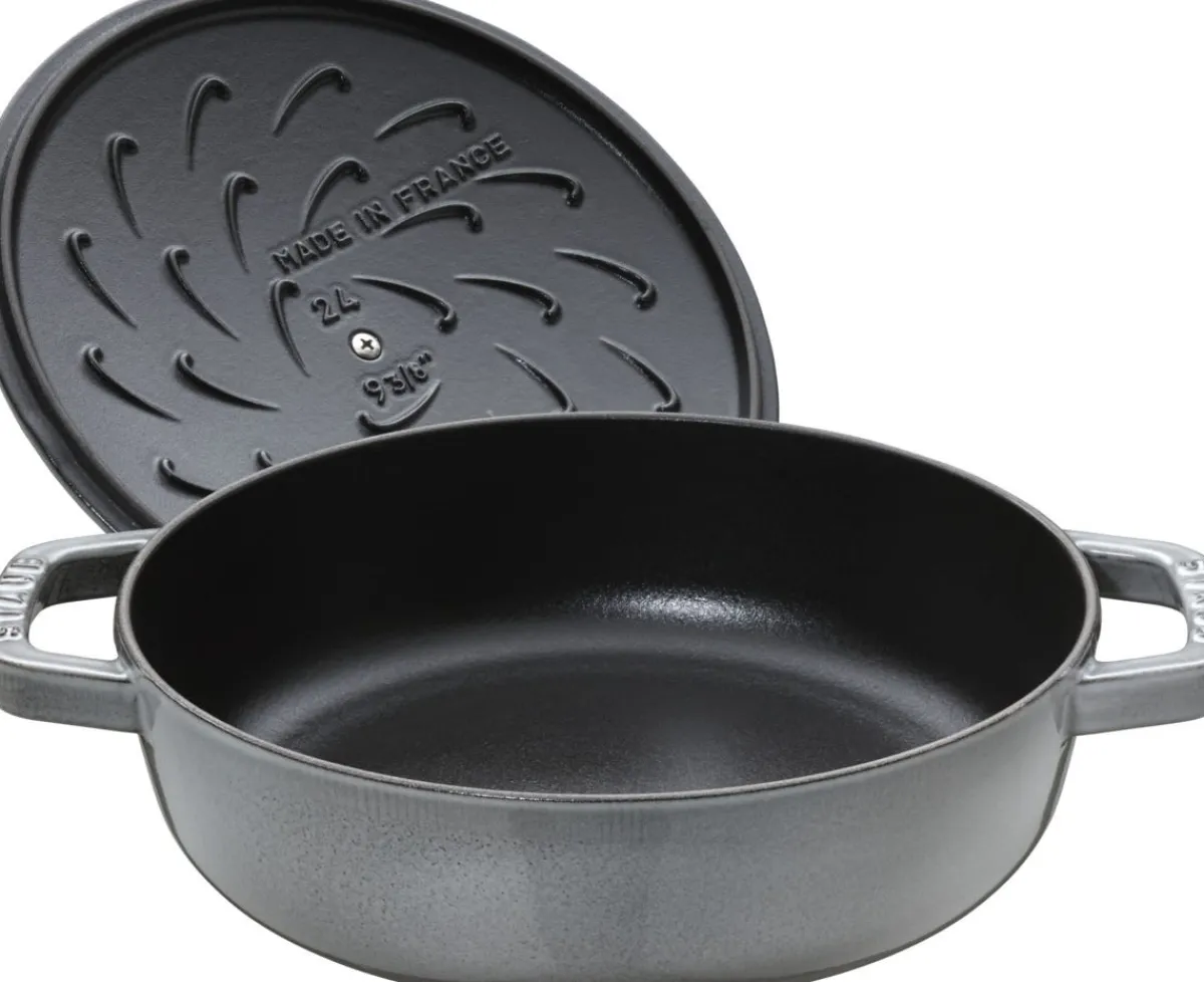 Sauteuse fonte d'acier Ø 24 cm 11,6 cm 2,4 L Chistera - STAUB Clearance