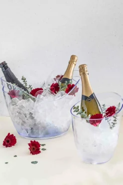 PRO.MUNDI Seau à bouteille transparent 20,5x19x25 cm 3 L Discount