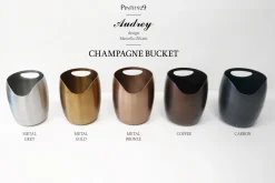 PINTINOX Seau à champagne brun Ø 18 cm 21 cm Audrey Online
