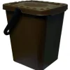 Seau à compost plastique 10 L marron - PROBBAX Outlet