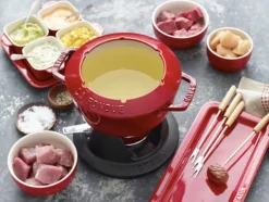 Service à fondue fonte d'acier Ø 16 cm 21,7x16,7x8,4 cm 1,1 L - STAUB