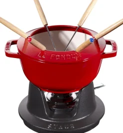 Service à fondue fonte d'acier Ø 16 cm 21,7x16,7x8,4 cm 1,1 L - STAUB