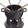 Service à fondue fonte d'acier Ø 18 cm 24,3x18,7x10 cm 1,65 L - STAUB Sale